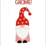 Valentine Gnome Printable Printable Calendars AT A GLANCE