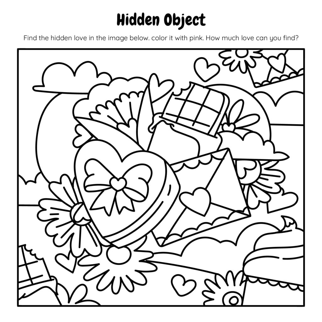 Valentine Hidden Pictures 10 Free PDF Printables Printablee