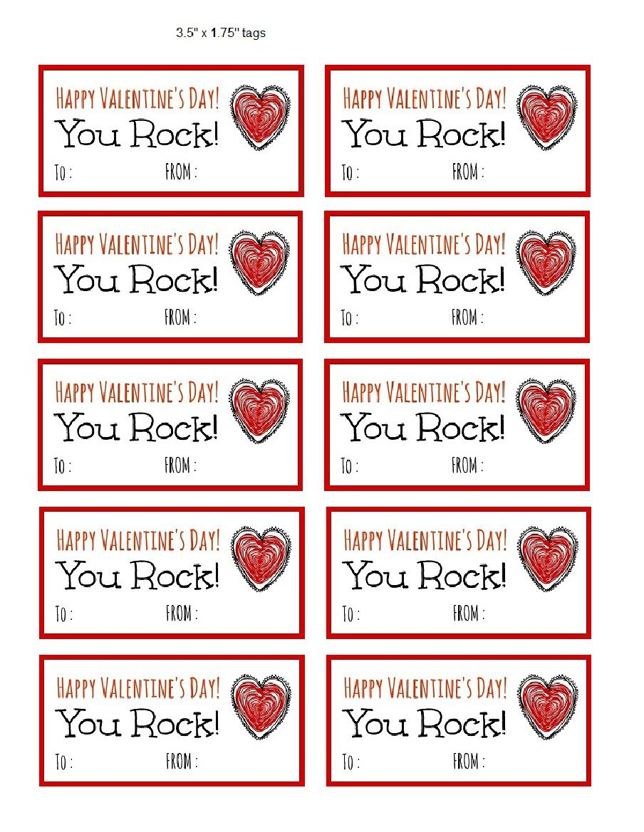 Valentine Printables You Rock Valentines Printables Free Printable