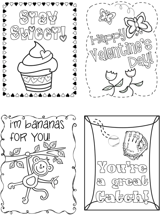 Valentine s Day Cards For Kids Printable Valentines Cards Valentine 