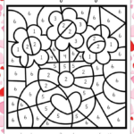 Valentine s Day Color By Number Printables Valentines Day Coloring