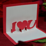 Valentine s Day Free Pop Up Card Template Creative Pop Up Cards