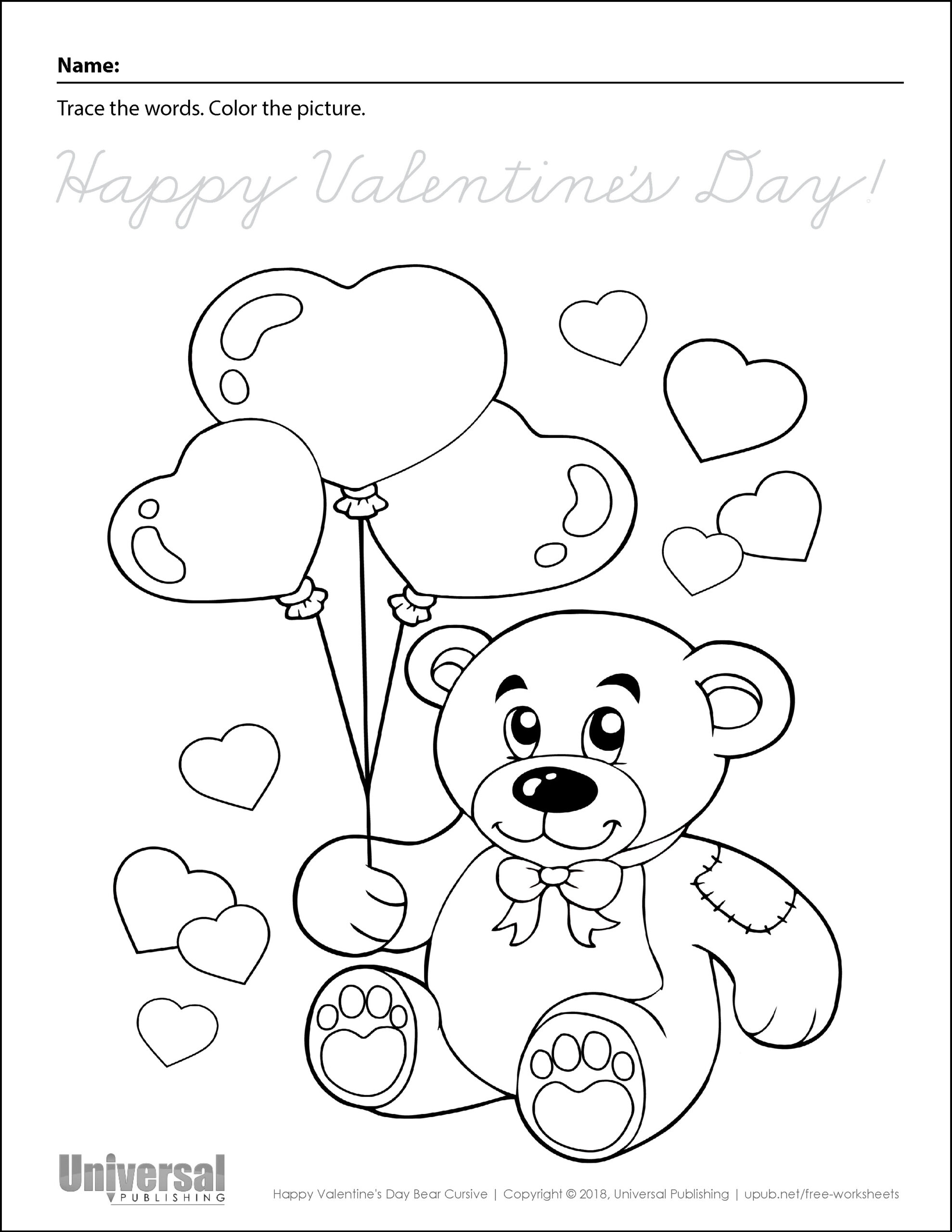 Valentine s Day Free Printables Universal Publishing