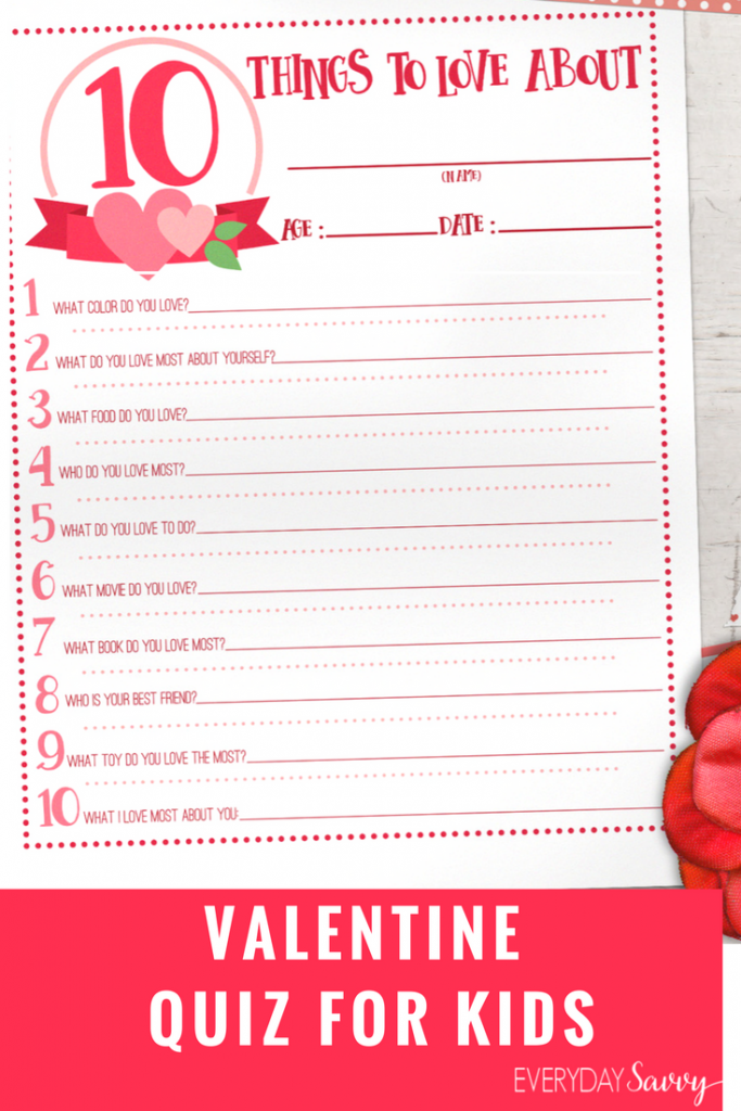 Valentine s Day Questions For Kids Easy Valentine Kids Activity 