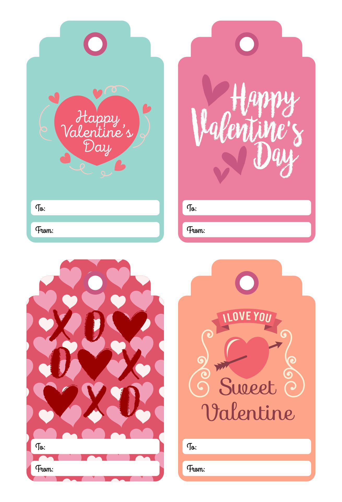 Valentine s Gift Tags Template 10 Free PDF Printables Printablee