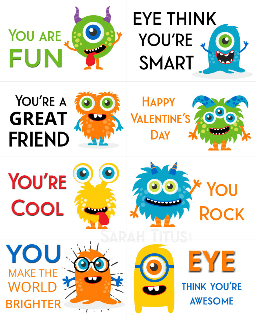 Valentines Cards Kids Printable