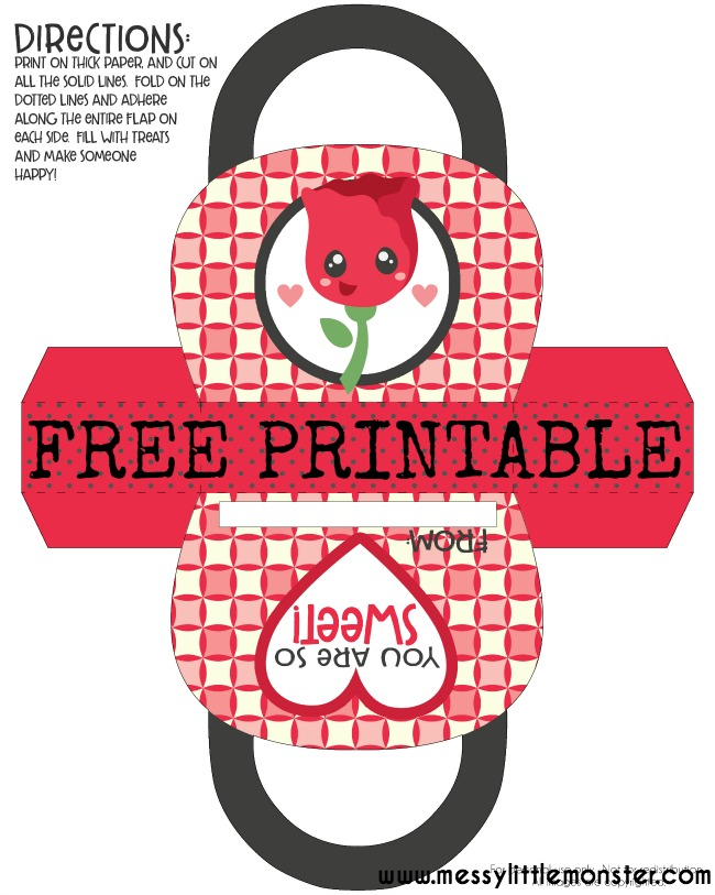 Valentines Day Bag Craft Printable Owl Kindergarten