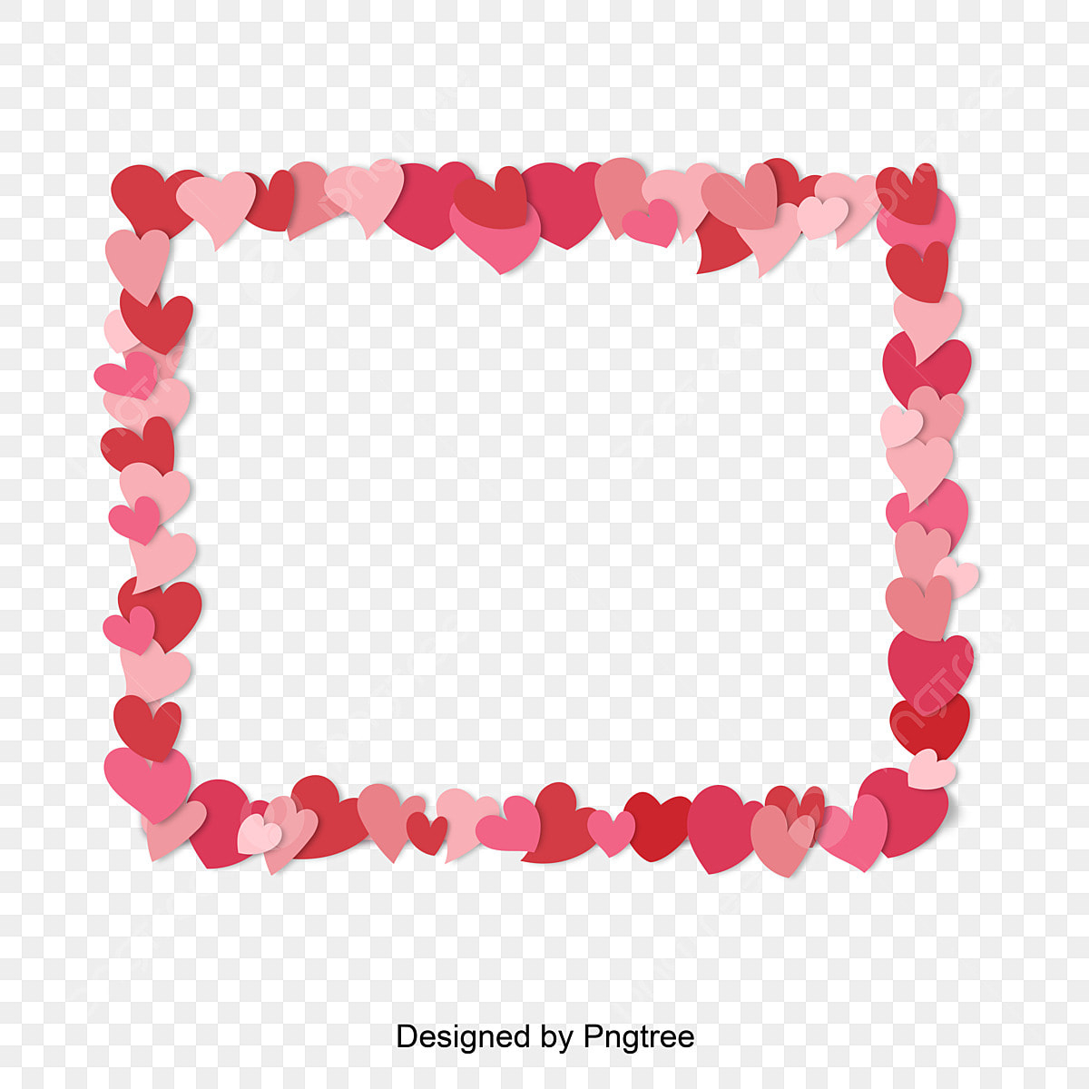 Valentines Day Borders Clipart Hd PNG Pink Love Border Paper Cut Photo 