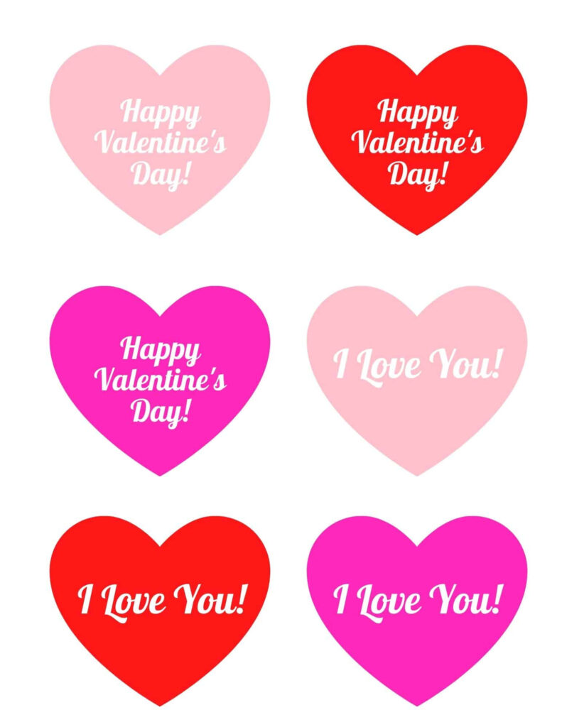 Valentines Day Printable Hearts Printable Online