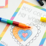 You Color My World Free Printable Valentines